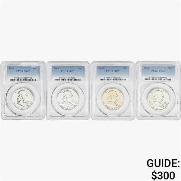 [4] 1963 Kennedy Half Dollar PCGS PR67