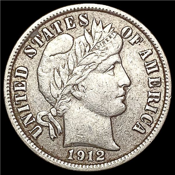 1912-D Barber Dime CLOSELY UNCIRCULATED