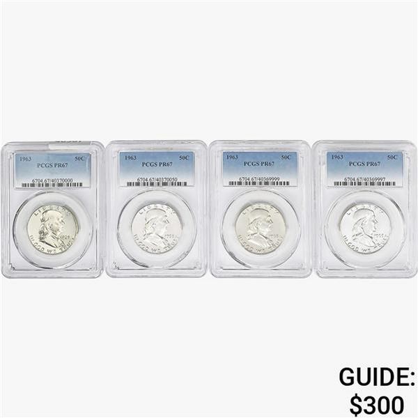 [4] 1963 Kennedy Half Dollar PCGS PR67