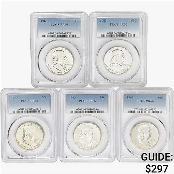 [5] 1963 Kennedy Half Dollar PCGS PR66