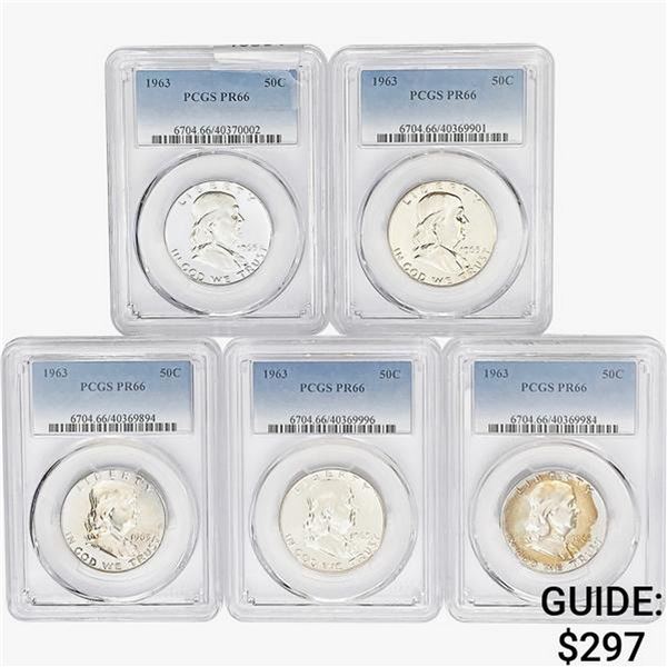 [5] 1963 Kennedy Half Dollar PCGS PR66