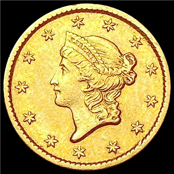 1853 Rare Gold Dollar NEARLY UNCIRCULATED