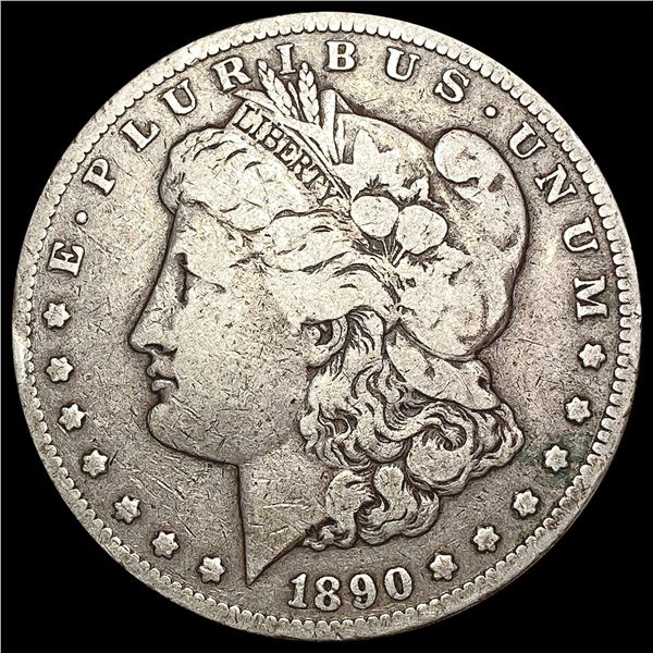 1890-CC Morgan Silver Dollar LIGHTLY CIRCULATED