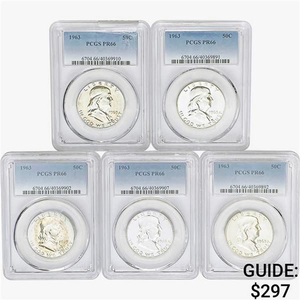 [5] 1963 Kennedy Half Dollar PCGS PR66