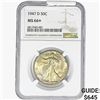 1947-D Walking Liberty Half Dollar NGC MS66+