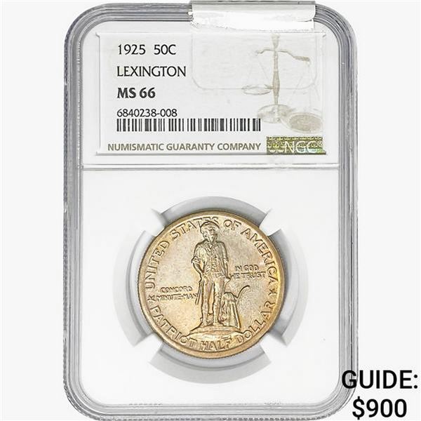 1925 Lexington Half Dollar NGC MS66