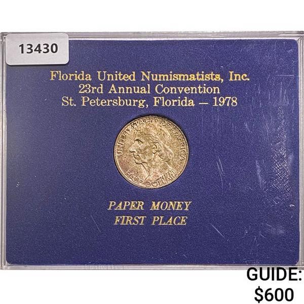 1935 BU Boone Half Dollar; 1978 FUN 1st Place Award