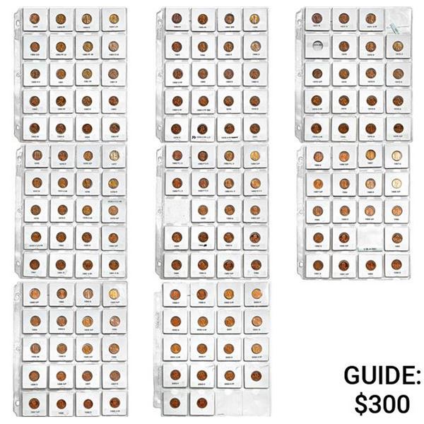 1959-2004 BU Lincoln Memorial Cent Collection W/Proofs [154 Coins]