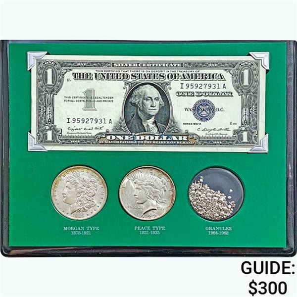 1885-1968 US Silver Dollars Set [4 Items]