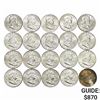 1963-D BU Roll of Franklin Half Dollars [20 Coins]