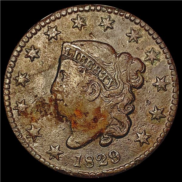 1829 Coronet Head Large Cent NEARLY UNCIRCULATED