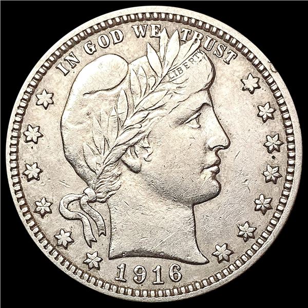 1916-D Barber Quarter CLOSELY UNCIRCULATED