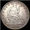 1839 W/Drapery Seated Liberty Half Dollar LIGHTLY CIRCULATED