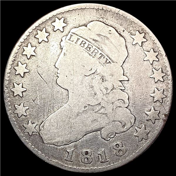 1818 Capped Bust Quarter NICELY CIRCULATED