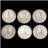 Image 2 : 1932-1934 Washington Quarter Lot (6) HIGH GRADE
