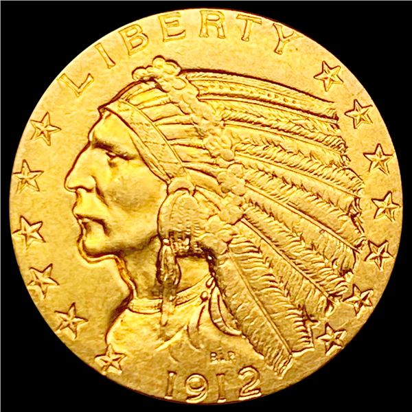 1912-S $5 Gold Half Eagle CLOSELY UNCIRCULATED