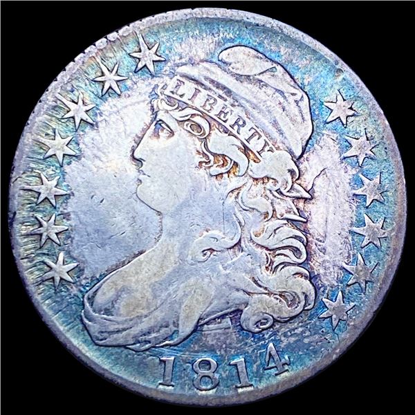 1814 Capped Bust Half Dollar LIGHTLY CIRCULATED