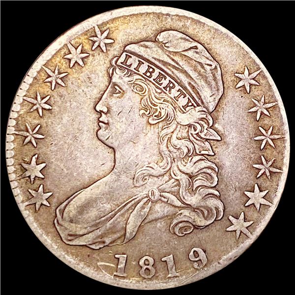 1819 Capped Bust Half Dollar LIGHTLY CIRCULATED