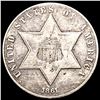 1861 Silver Three Cent LIGHTLY CIRCULATED