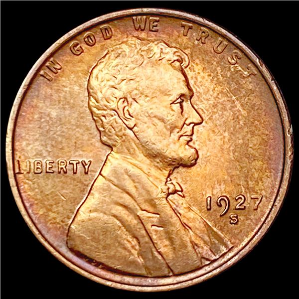 1927-S RB Wheat Cent CHOICE BU