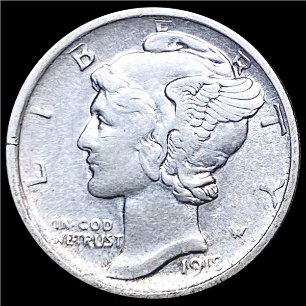 1918-D Mercury Dime CLOSELY UNCIRCULATED