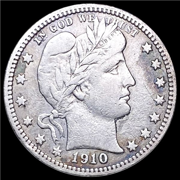 1910-D Barber Quarter LIGHTLY CIRCULATED