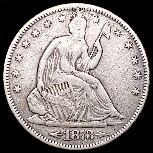 1873-S Arr. Seated Liberty Half Dollar CLOSELY UNCIRCULATED