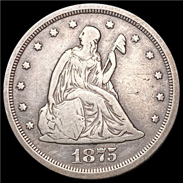 1875-S Twenty Cent Piece NICELY CIRCULATED
