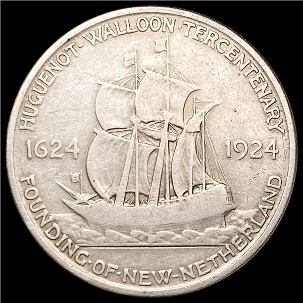 1924 Huguenot Half Dollar LIGHTLY CIRCULATED