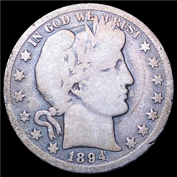 1894-O Barber Half Dollar NICELY CIRCULATED