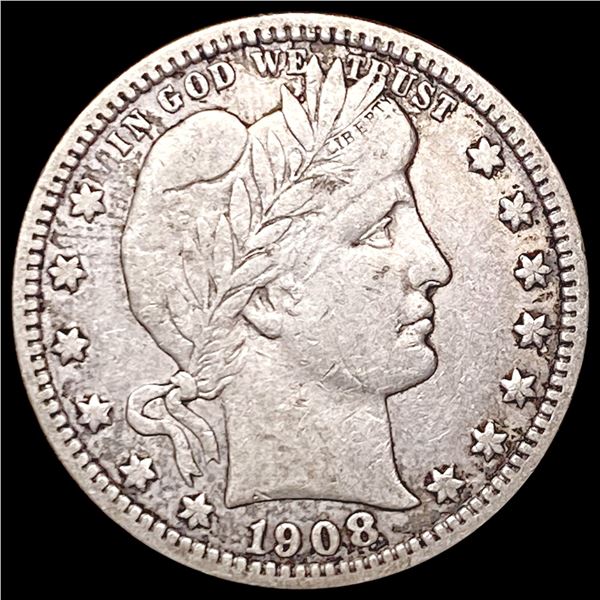 1908-O Barber Quarter NICELY CIRCULATED