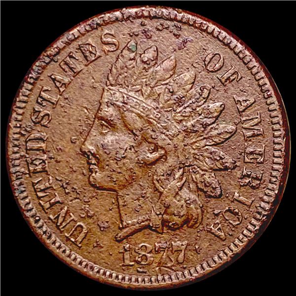 1877 Indian Head Cent NEARLY UNCIRCULATED