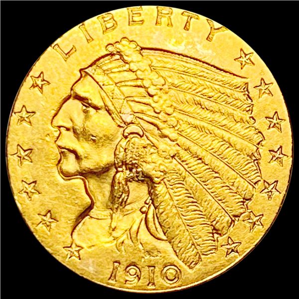 1910 $2.50 Gold Quarter Eagle CHOICE AU