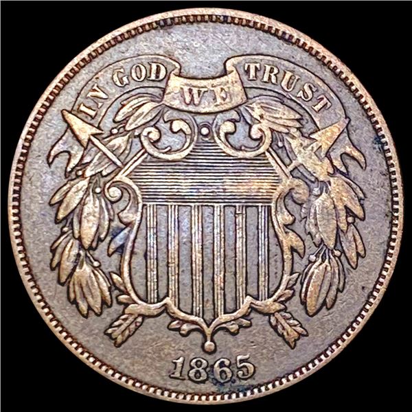 1865 Two Cent Piece LIGHTLY CIRCULATED