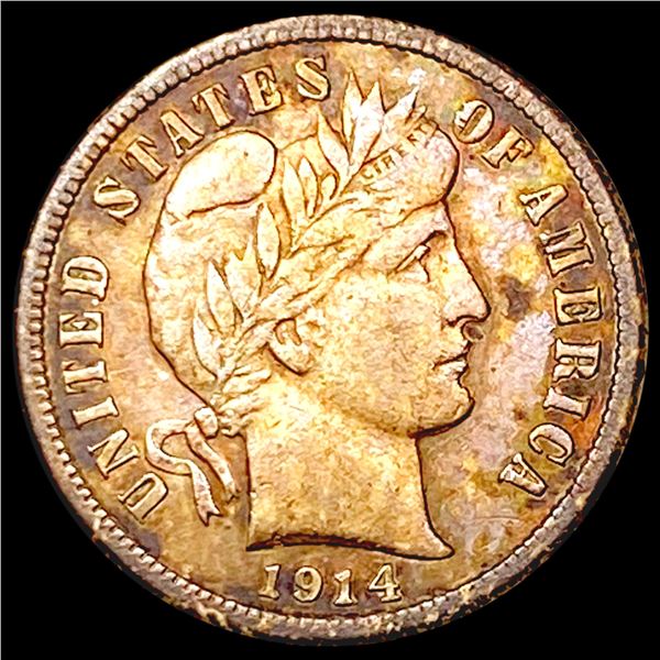 1914-S Barber Dime LIGHTLY CIRCULATED