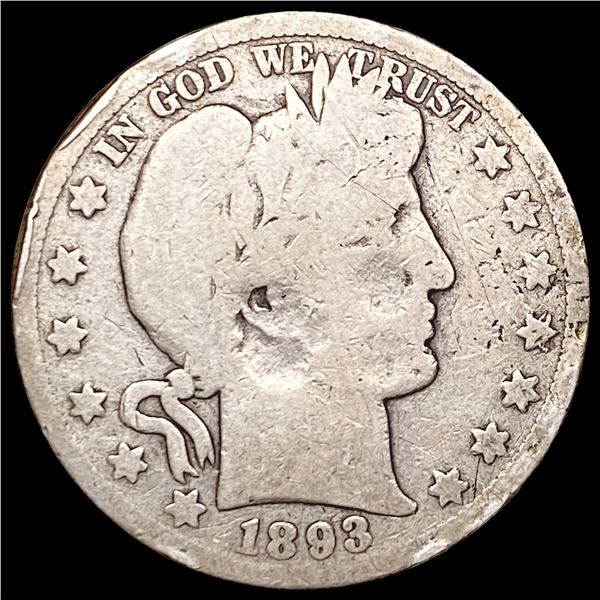 1893-S Barber Half Dollar NICELY CIRCULATED