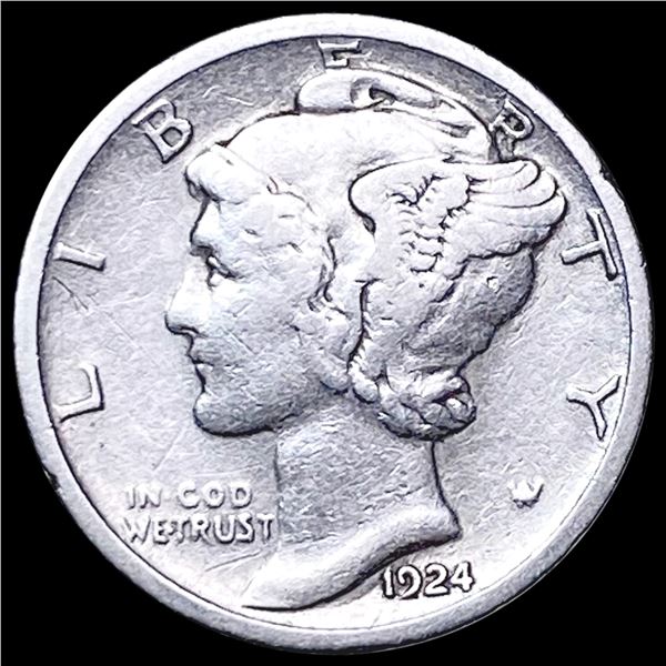 1924-S Mercury Dime NEARLY UNCIRCULATED