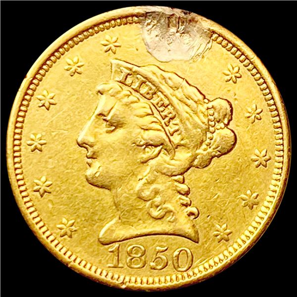 1850 $2.50 Gold Quarter Eagle HIGH GRADE