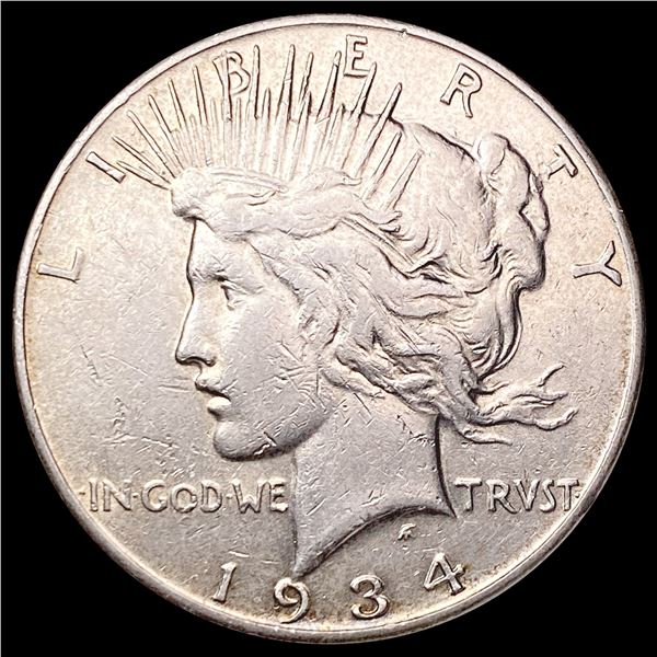 1934-S Silver Peace Dollar NEARLY UNCIRCULATED