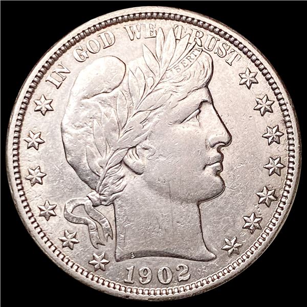 1902-O Barber Half Dollar CLOSELY UNCIRCULATED