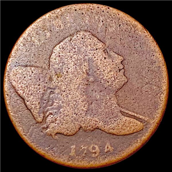1794 Liberty Cap Half Cent NICELY CIRCULATED