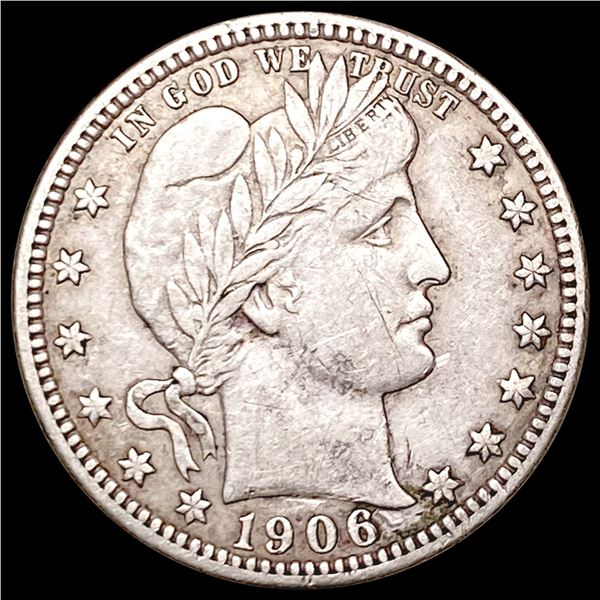 1906-D Barber Quarter CLOSELY UNCIRCULATED