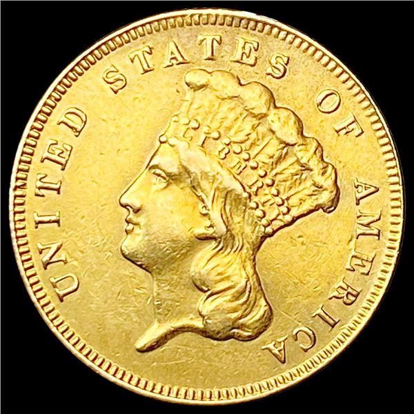 1878 $3 Gold Piece CLOSELY UNCIRCULATED