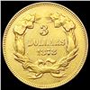 Image 2 : 1878 $3 Gold Piece CLOSELY UNCIRCULATED