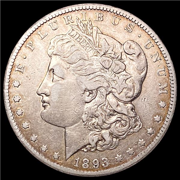 1893-CC Morgan Silver Dollar LIGHTLY CIRCULATED