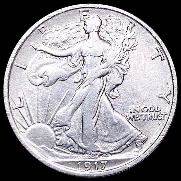 1917-S Walking Liberty Half Dollar CLOSELY UNCIRCULATED