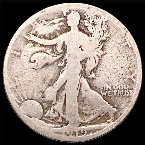 1919-D Walking Liberty Half Dollar NICELY CIRCULATED