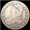 Image 1 : 1829 Capped Bust Half Dollar NICELY CIRCULATED