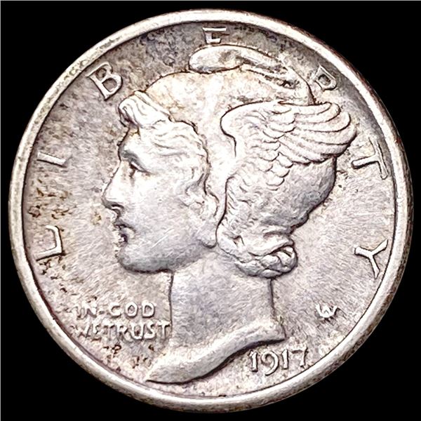 1917 Mercury Dime CLOSELY UNCIRCULATED