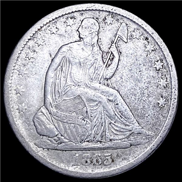 1865-S Seated Liberty Half Dollar CLOSELY UNCIRCULATED